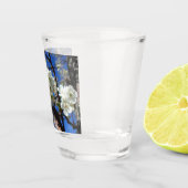 Witte bloesem Clusters Spring Flowering Pear Tree Shot Glas (Rechts)