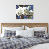 Witte bloesem II Lente bloei Canvas Afdruk (Insitu (Slaapkamer))