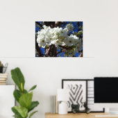 Witte bloesem II Lente bloei Poster (Thuiskantoor)