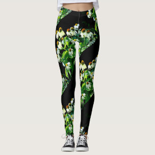 witte bloesem leggings