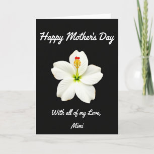 Witte Bloesem Moederdag Liefdekaart Kaart