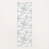 Witte Bloesem Yoga Mat (Voorkant)