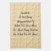 Witte Bloesems Abstracte Dankbaarheid Theedoek (Verticaal)