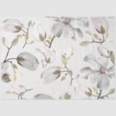 Witte bloesems tissuepapier (Voorkant)