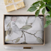 Witte bloesems tissuepapier (Geschenk)