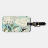 Witte bloesems uit het zuiden bagagelabel (Voorkant horizontaal)