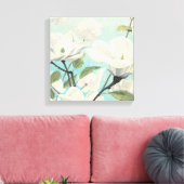 Witte bloesems uit het zuiden canvas afdruk (Insitu (Woonkamer))