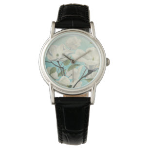 Witte bloesems uit het zuiden horloge