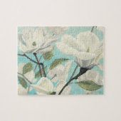 Witte bloesems uit het zuiden legpuzzel (Horizontaal)