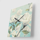 Witte bloesems uit het zuiden vierkante klok (Hoek)