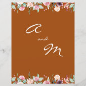 Witte Blush Rozen Terracotta Bruiloft Checklist (Achterkant)