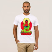 Witte boeddha Mannen's Tee Shirt (Voorkant volledig)
