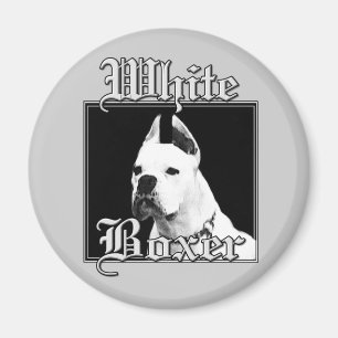 witte bokser magnet magneet
