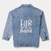 Witte Bont Mama Logo Denim Jacket (Achterkant)
