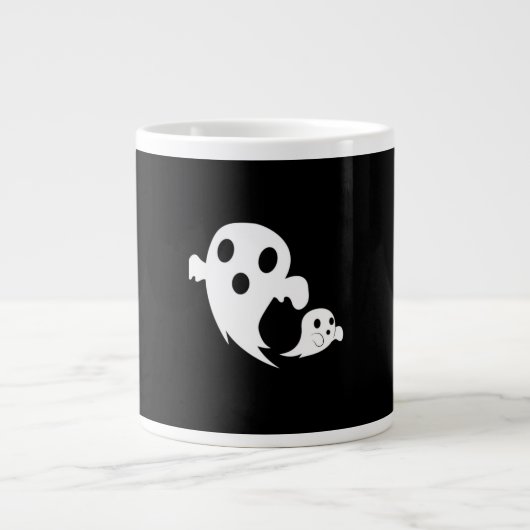 Witte Boo  Extra Grote Beker (Voorkant)