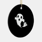 Witte Boo Keramisch Ornament (Rechts)