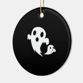 Witte Boo Keramisch Ornament (Links)
