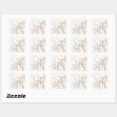 Witte Boog Bruiloft Shower Sticker (Vel)