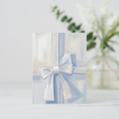 Witte Boog Cadeau | Gift Watercolor Briefkaart (Staand voorkant)