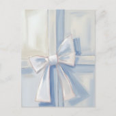 Witte Boog Cadeau | Gift Watercolor Briefkaart (Voorkant)