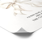 Witte Boog Hoeveel Kusjes Tafelbord Poster (Hoek)