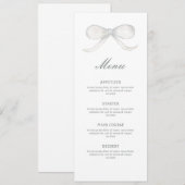 Witte Boog Klassiek Menu (Voorkant / Achterkant)