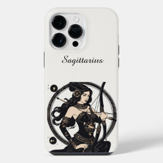 Witte Boogschutter Sterrenbeeld iPhone / iPad hoes 14 Pro Max Hoesje