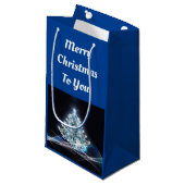 Witte Boom Gift Bag Klein Cadeauzakje (Voorkant Gekanteld)