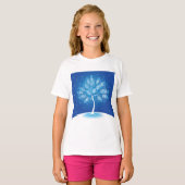 Witte boom in de sneeuw t-shirt (Voorkant volledig)