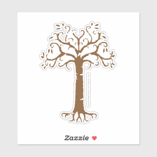 Witte boom van Gondor Sticker (Vel)