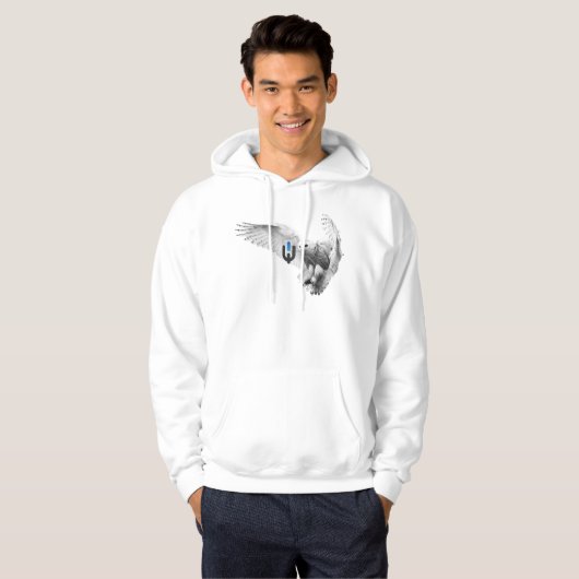 Witte boomgaard hoodie (Voorkant volledig)