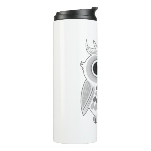 Witte boomgaard thermosbeker (Gedraaid links)