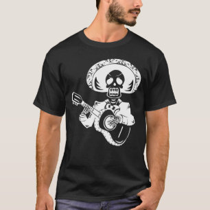 witte boon de mayo mariachi skeleton t-shirt
