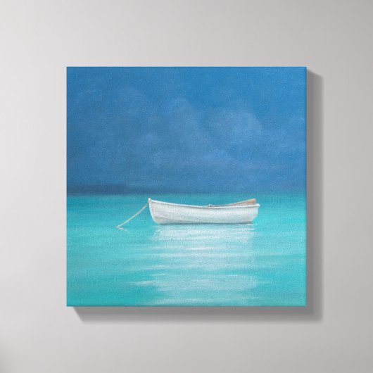 Witte boot Kilifi 2012 Canvas Afdruk (Voorkant)