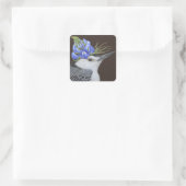 Witte borst nuthatch met lupine stickers (Tas)