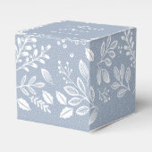 Witte Botanicals Dusty Blue Dank u Bedankdoosjes (Voorkant Zijde)