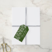 Witte Botanicals Groen Dank u Cadeaulabel (Met Touw)
