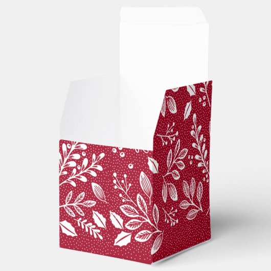 Witte Botanicals Rood Dank u Bedankdoosjes (Geopend)