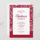 Witte botanische stoffen kerstfeestdagen (Voorkant)