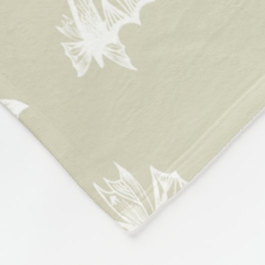 Witte boter fleece deken (Hoek)