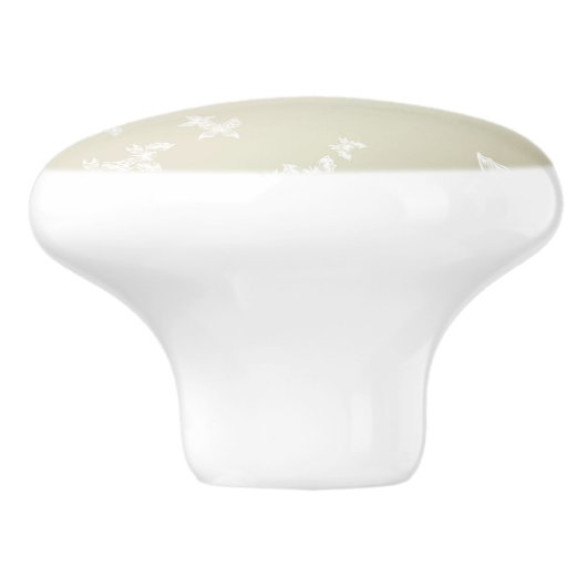 Witte boter keramische knop (Zijkant)