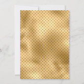 Witte, Bourgondische en gouden bloemen bruiloft ga Aankondiging (Achterkant)