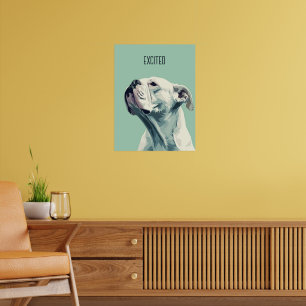 Witte boxer poster