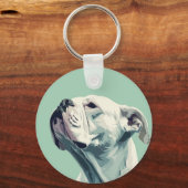 Witte boxer sleutelhanger (Achterkant)