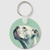 Witte boxer sleutelhanger (Achterkant)