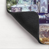 WITTE BRANDSTOFTANKER TRUCKERS Mousepad Muismat (Hoek)