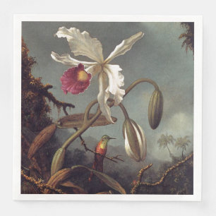 Witte Braziliaanse orchidee Servet