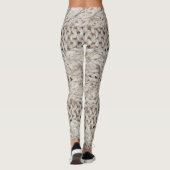 Witte breiwol, textuur achtergrond leggings (Achterkant)