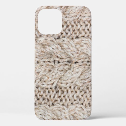 Witte breiwoltextuur achtergrond. Case-Mate iPhone case (Achterkant)