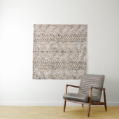 Witte breiwoltextuur achtergrond. wandkleed (In situ)